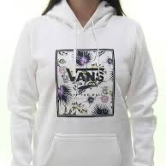 Vans Off The Wall Women’s Hoodie Sweatshirt | Size Small | Off-White | Skater - Picture 1 of 12